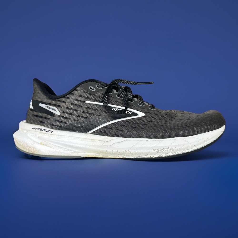 Brooks Hyperion 1203961B008 Gunmetal Black White Running Shoes Womens 9 B